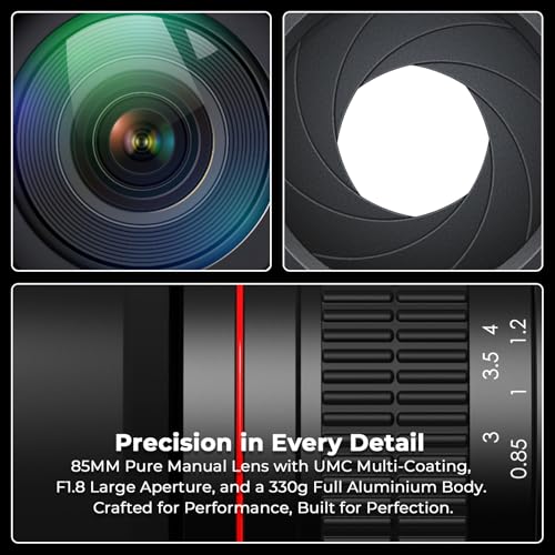 Optical glass elements of Lightdow 85mm portrait lens