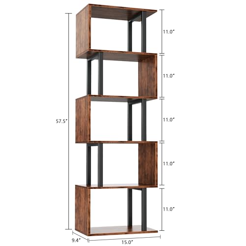 Detail view of Furologee metal frame and MDF shelves