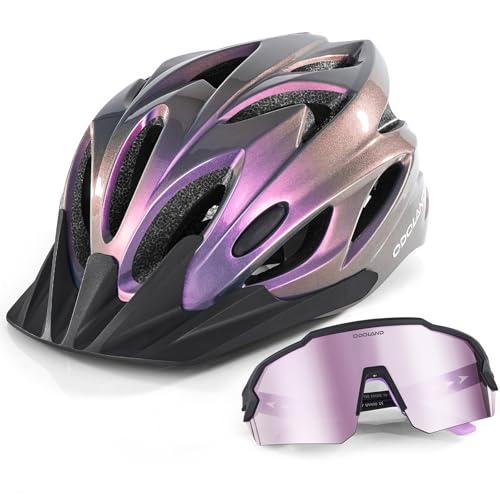 Odoland Bike Helmet in lilac color
