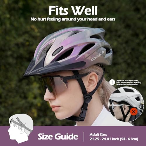 Odoland helmet adjustable rear dial system