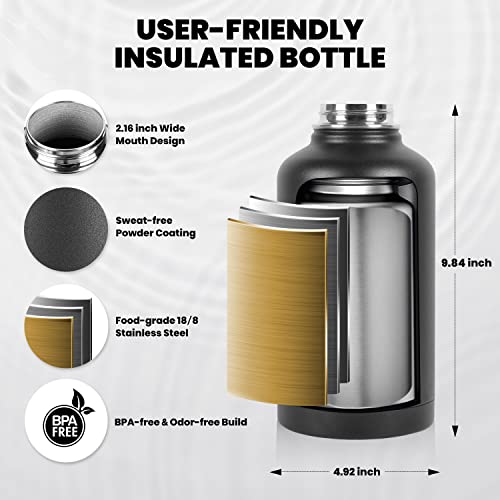 RAYMYLO 64 oz bottle with included accessories