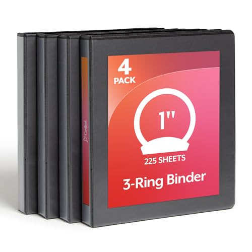 Cardinal Economy 1 Inch 3 Ring Binder 4 Pack front view
