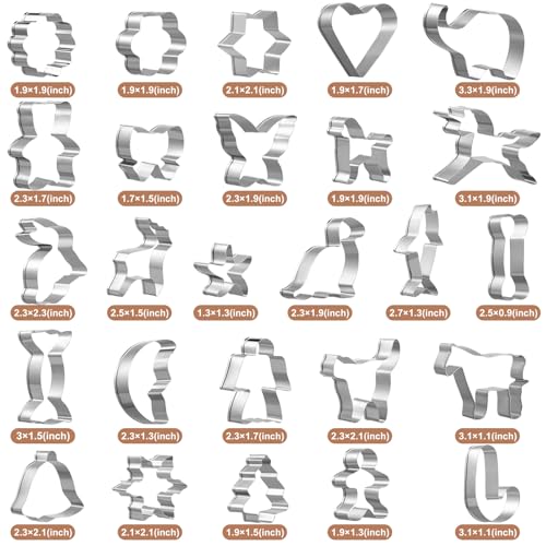 Stainless steel cookie cutter shapes
