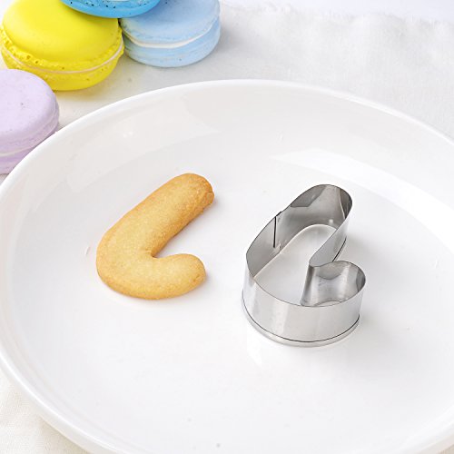Set of 26 metal baking molds