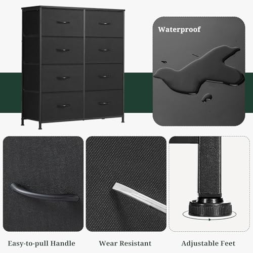 SageNest 8-drawer dresser assembled in room