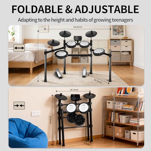 MOSEN electric drum set with headphones