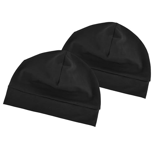 Headshion black skull cap flat lay
