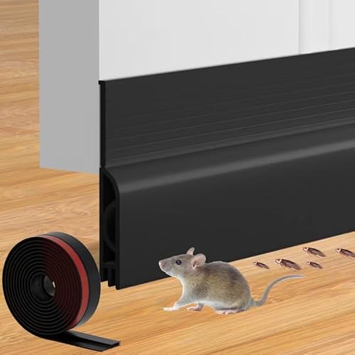 Ormein 39-inch black door draft stopper