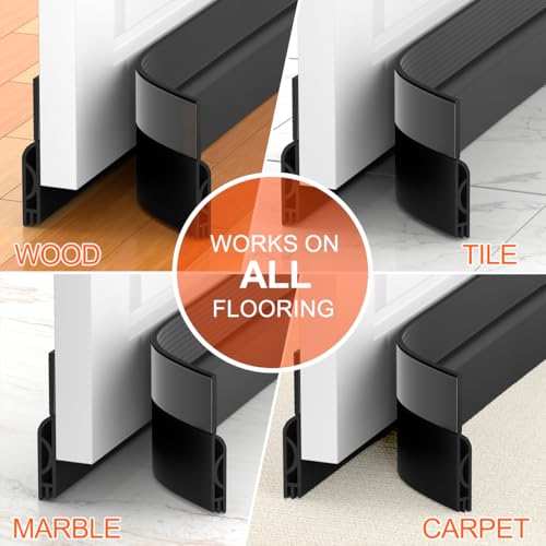Black door sweep accessory in packaging