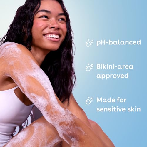 Texture of creamy eos body wash gel