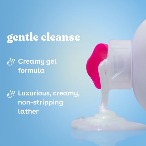 White bottle of eos Cashmere body wash