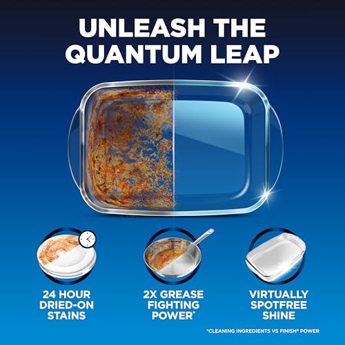 Finish Quantum Dishwasher Pods showing three-chamber design
