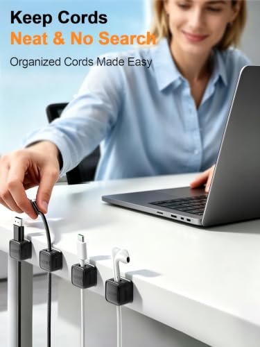 Costop magnetic cable clips on desk
