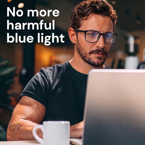 Gaoye Blue Light Blocking Glasses Black + Clear side profile