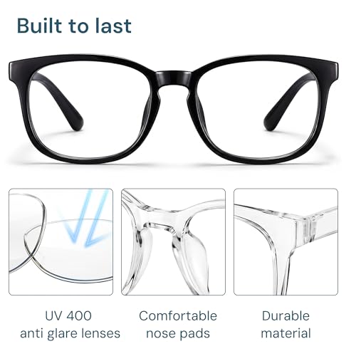 Person wearing Gaoye blue light blocking glasses