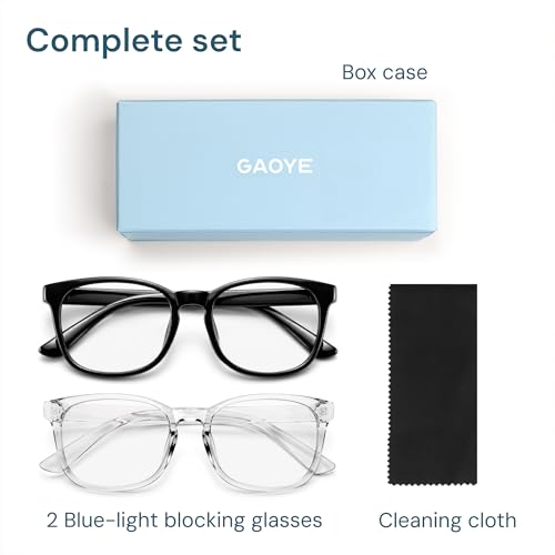 Gaoye square glasses package contents