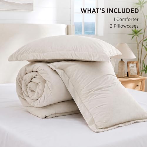 Bedroom decor with Beige Melange bedding