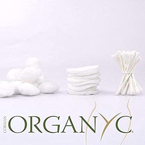 Close up of Organyc organic cotton pad texture