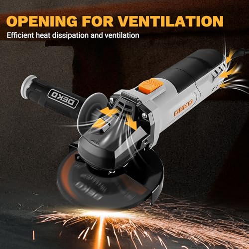 Side profile of DEKOPRO 4-1/2 inch grinder