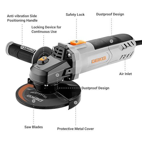 DEKOPRO black angle grinder box contents