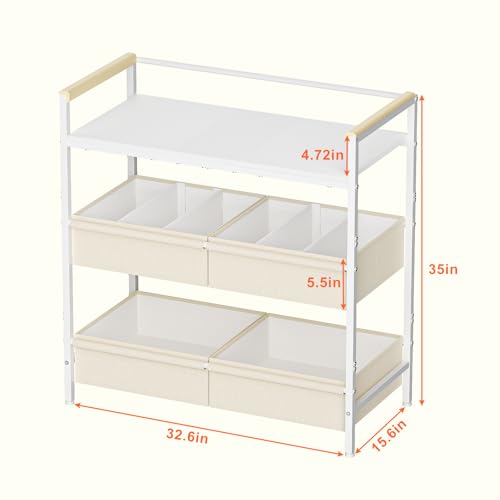 Removable fabric layer on Cidaziya changing table