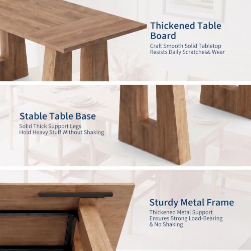 Table showing room for six settings