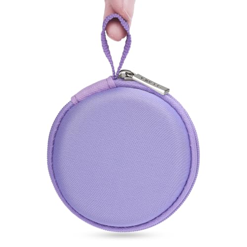 Ginsco Mini-Portable Hard Shell Earbuds Case Purple