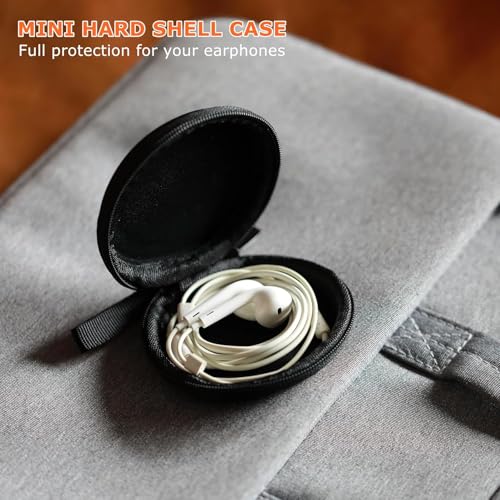 Ginsco Hard Shell Earbuds Case interior view with soft lining