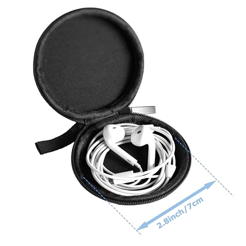 Ginsco Earbuds Case protecting wired earphones and charger cables
