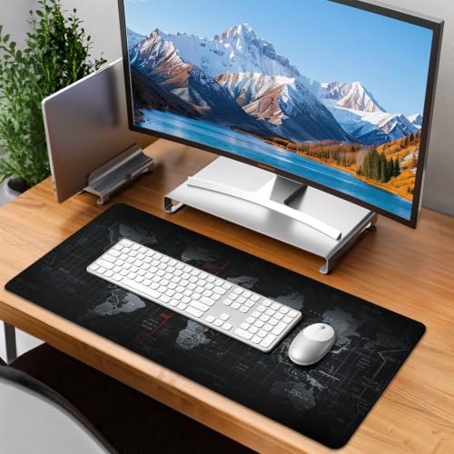 Top down view of the Yuhijoy desk mat size