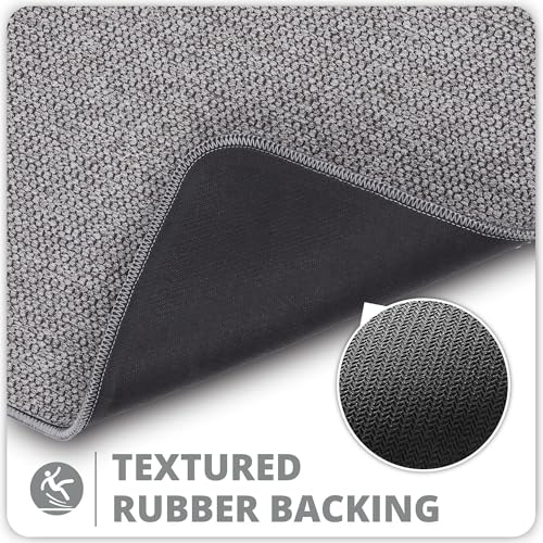 View of the non-slip rubber backing
