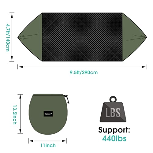 Side shade panels on G4Free camping hammock