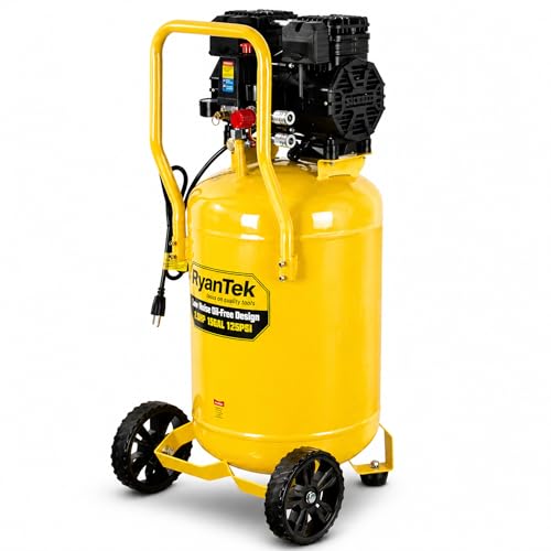 RyanTek air compressor in a workshop setting
