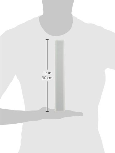 Side profile of 1-inch white binder