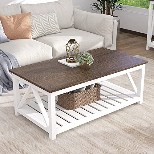 Lower slatted storage shelf view