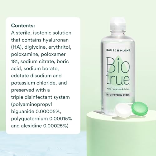Biotrue solution bottle with cap