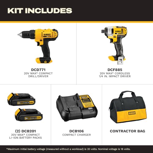 Close up of DEWALT cordless drill handle