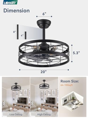 LEDIARY fandelier 7 ABS blades