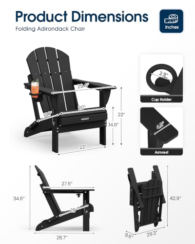Folding mechanism of MUCHENGHY Adirondack Chair