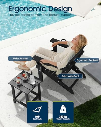 MUCHENGHY chair with cup holder extended