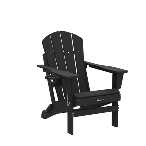 Back view of black MUCHENGHY outdoor chair