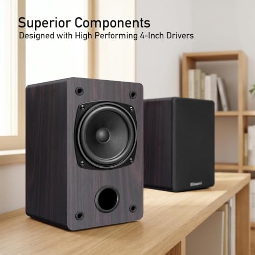 Elimavi A6 Dark Walnut speakers RCA input