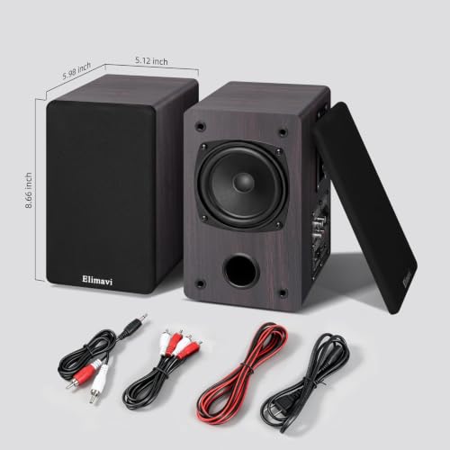 Elimavi A6 speakers compact size for desktop