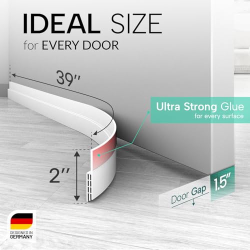 Vellure door sweep adhesive strip detail