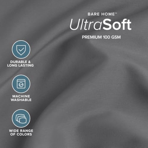 Grey fitted sheet with deep pockets