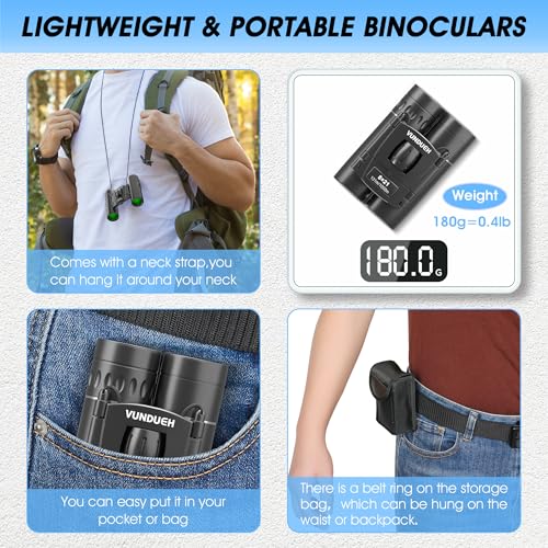 vundueh binoculars non-slip rubber armor