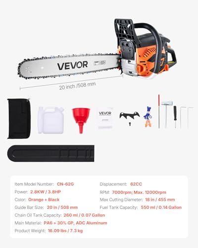VEVOR chainsaw handle and trigger