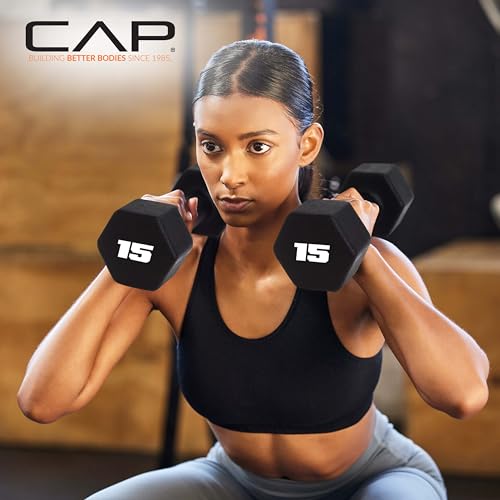 Pair of CAP 5 lb black iron core weights