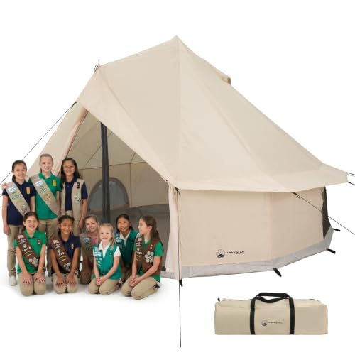 Wakeman camping yurt setup at a campsite