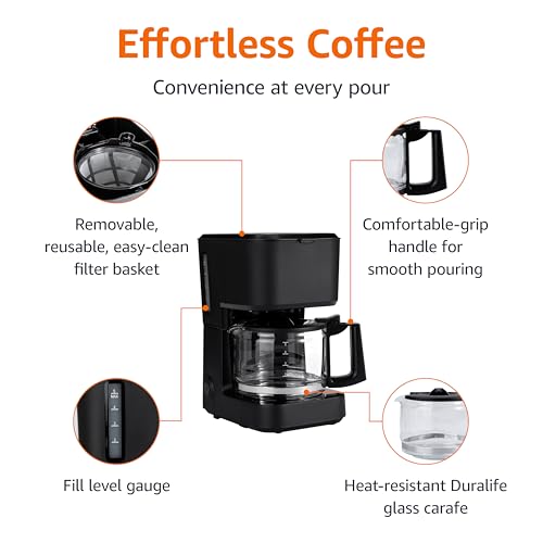 Matte black drip coffee maker carafe detail